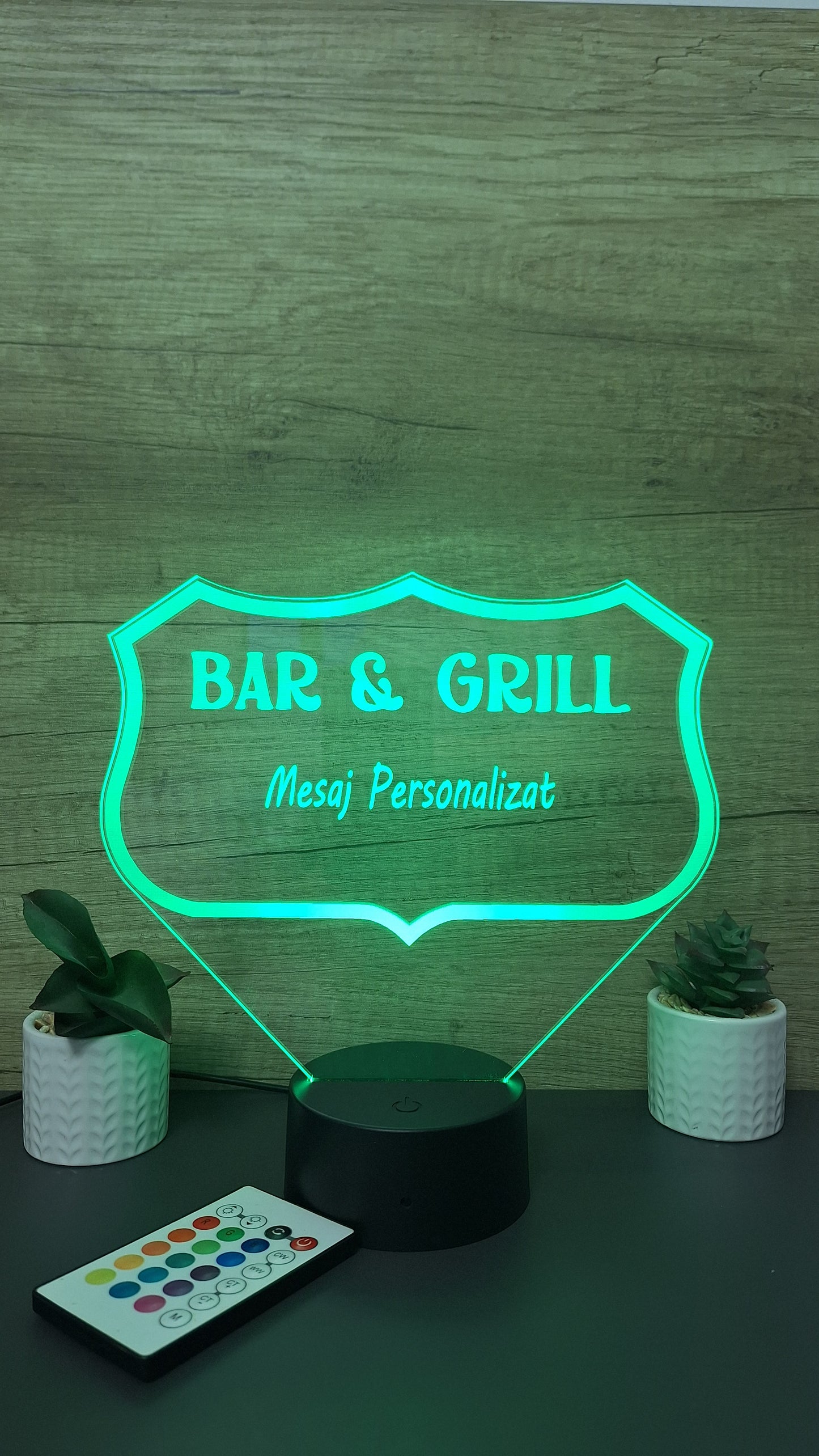 Lampa 3D Personalizata Bar & Grill