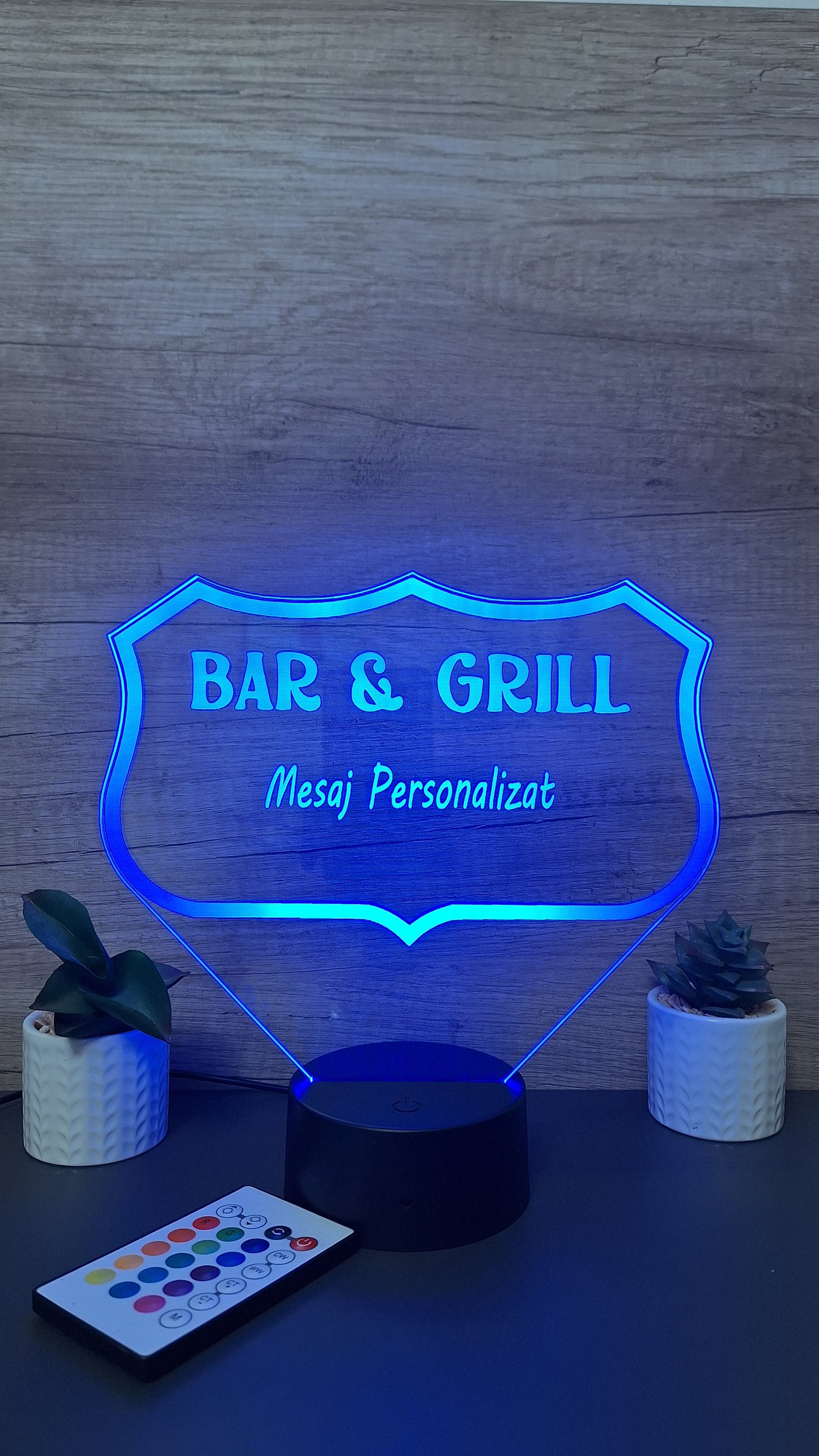 Lampa 3D Personalizata Bar & Grill