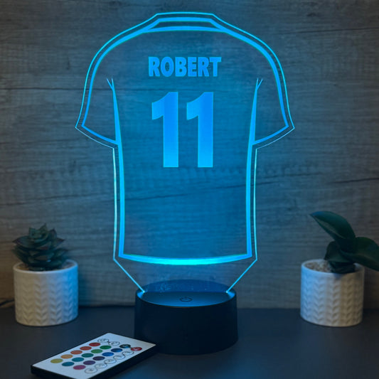 Lampa 3D Personalizata Tricou Fotbal