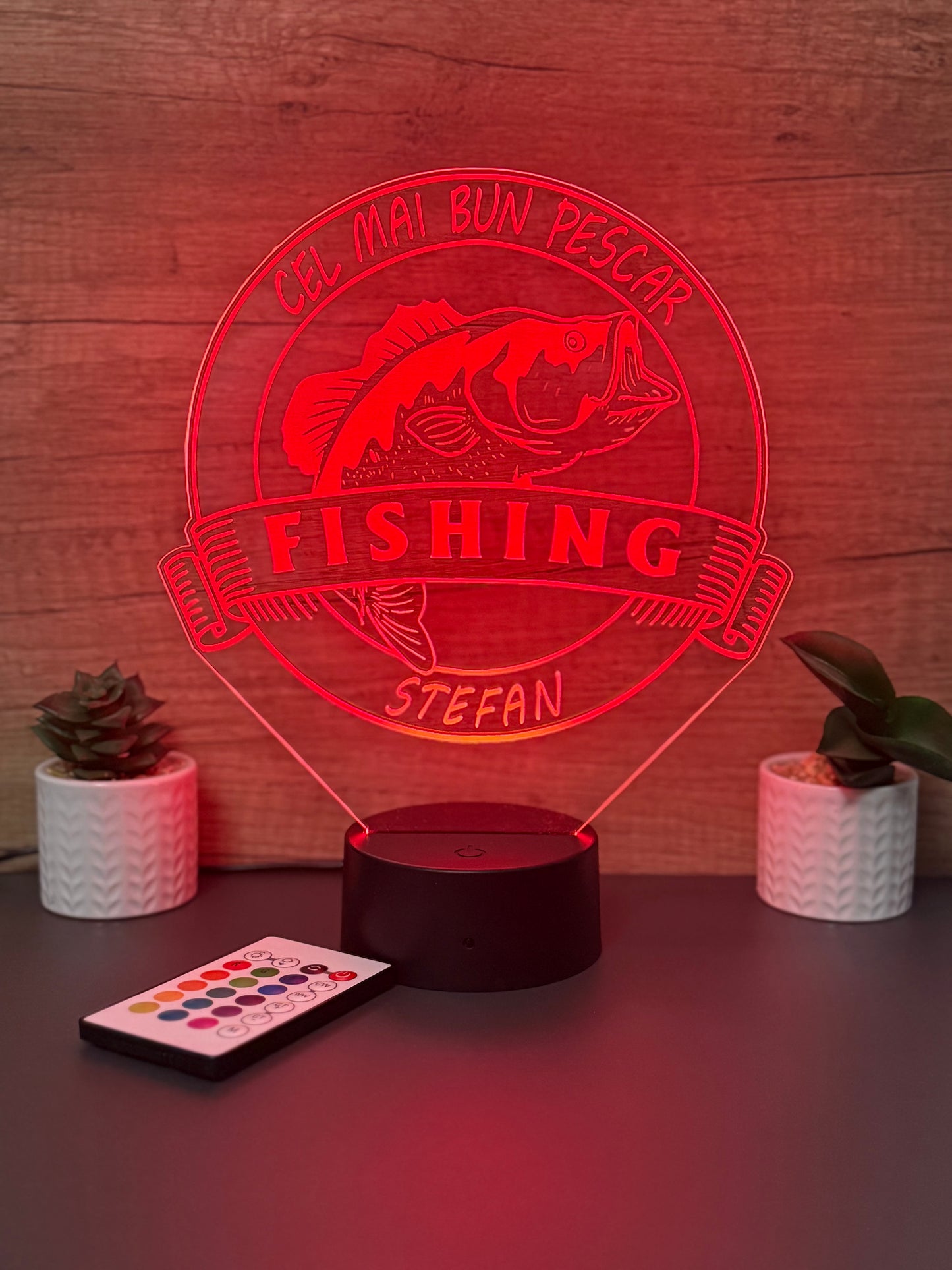 Lampa 3D Personalizata Fishing