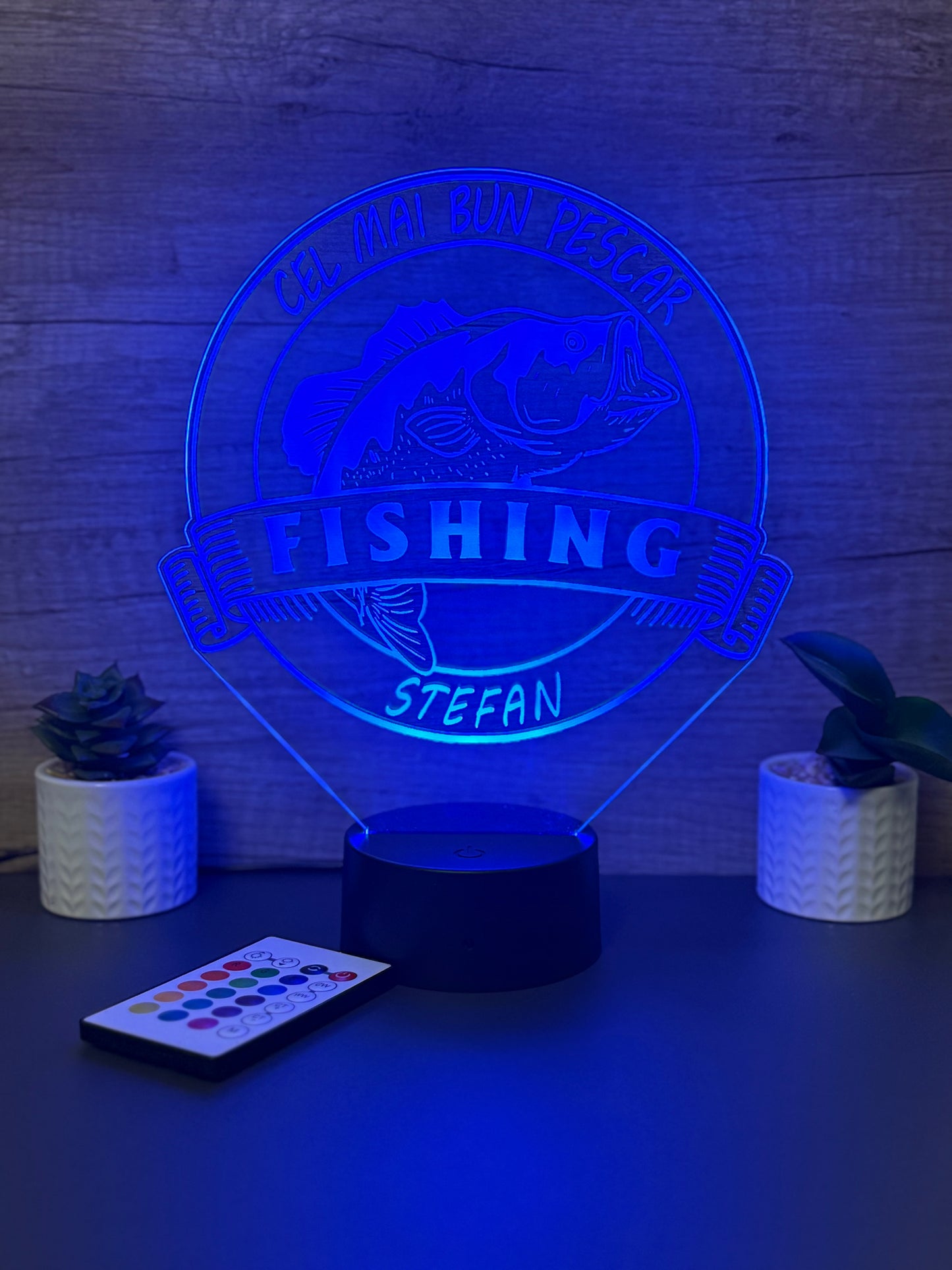Lampa 3D Personalizata Fishing