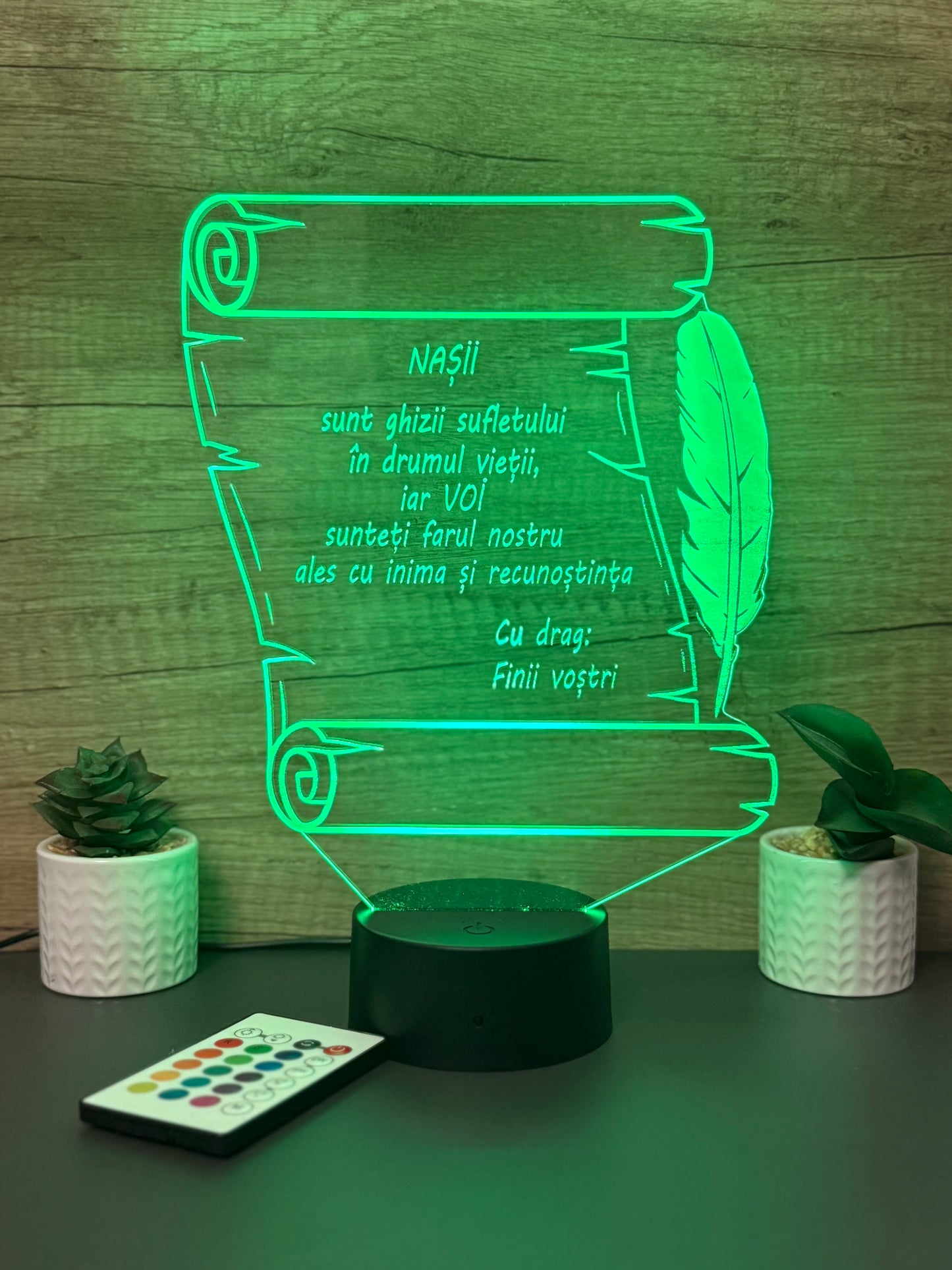 Lampa 3D Mesaj Nasi