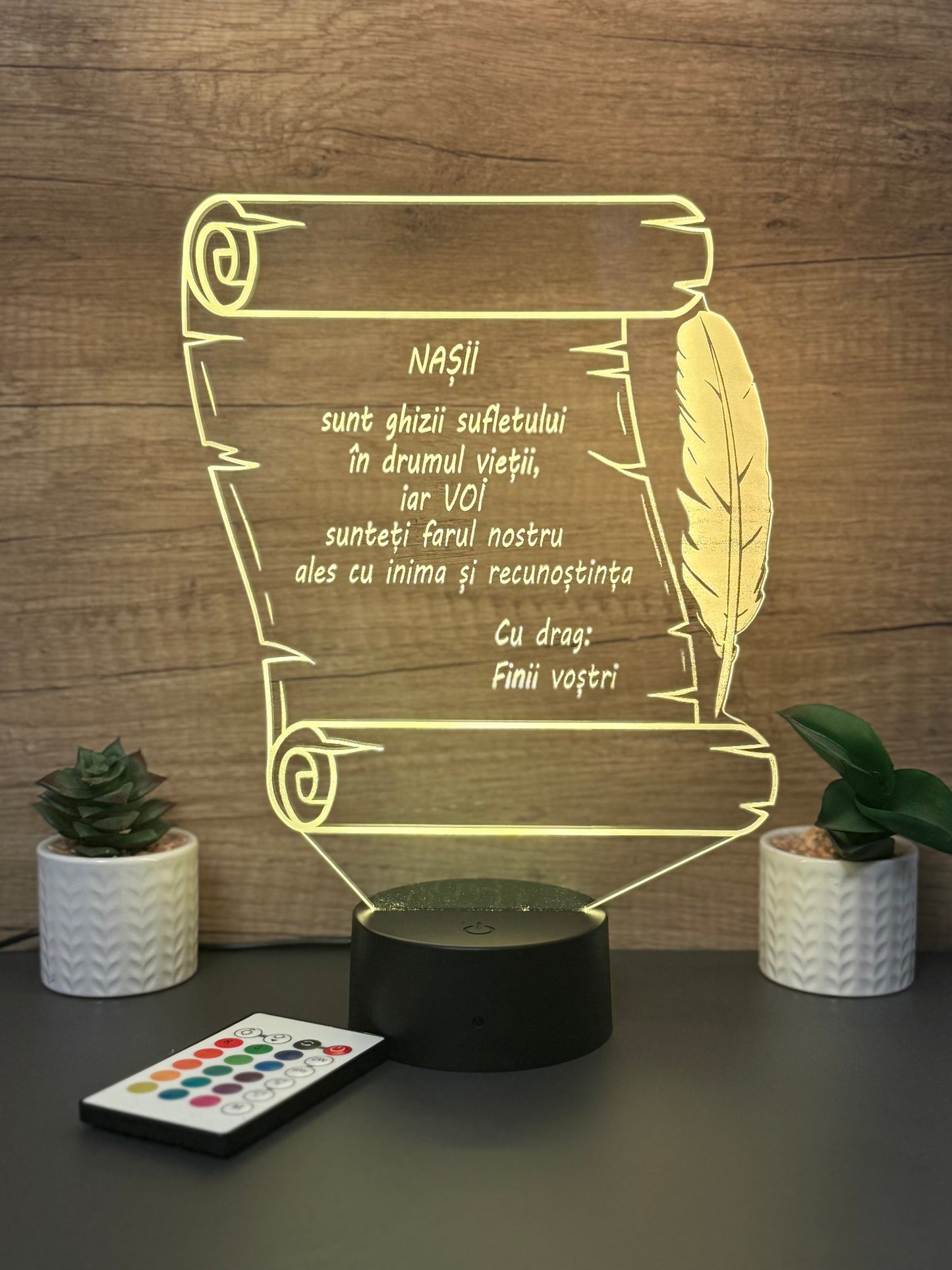 Lampa 3D Mesaj Nasi