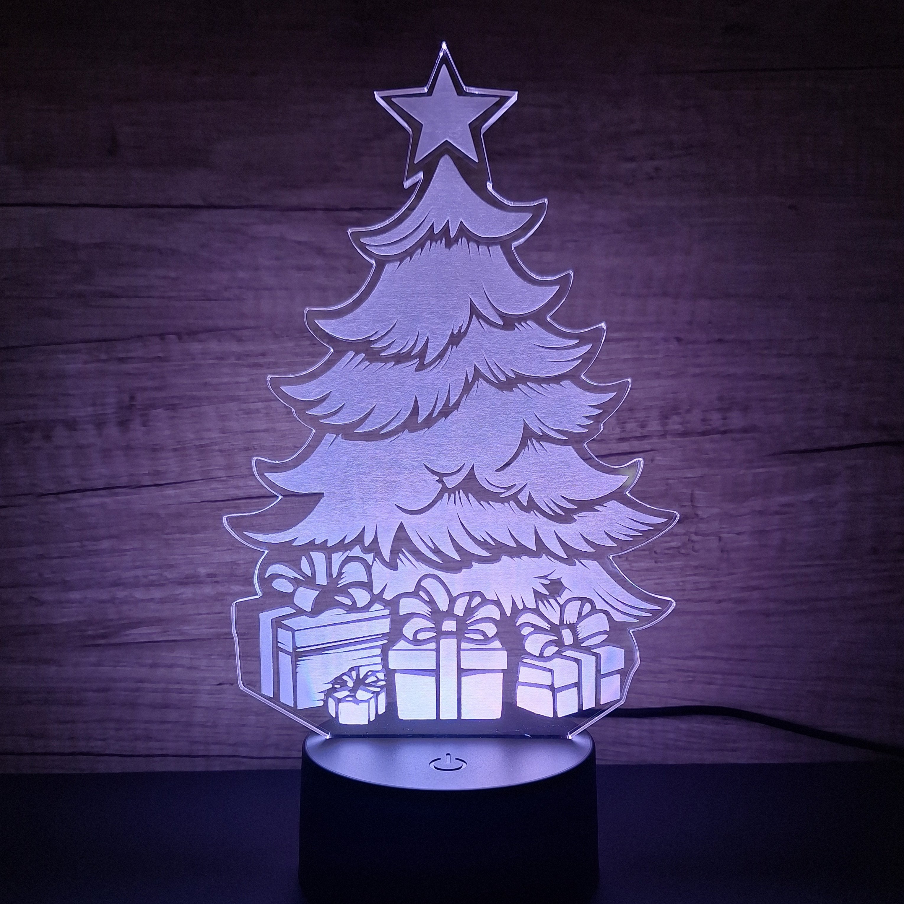 lampa 3d brad de craciun lampa 3d brad de craciun