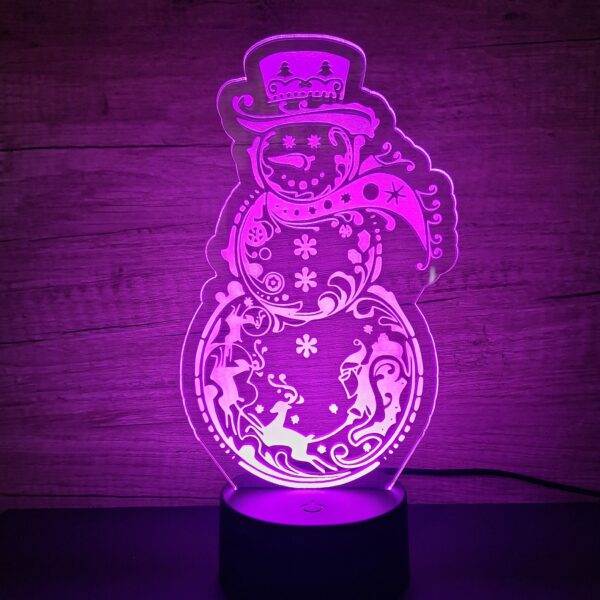 lampa 3d om de zapada