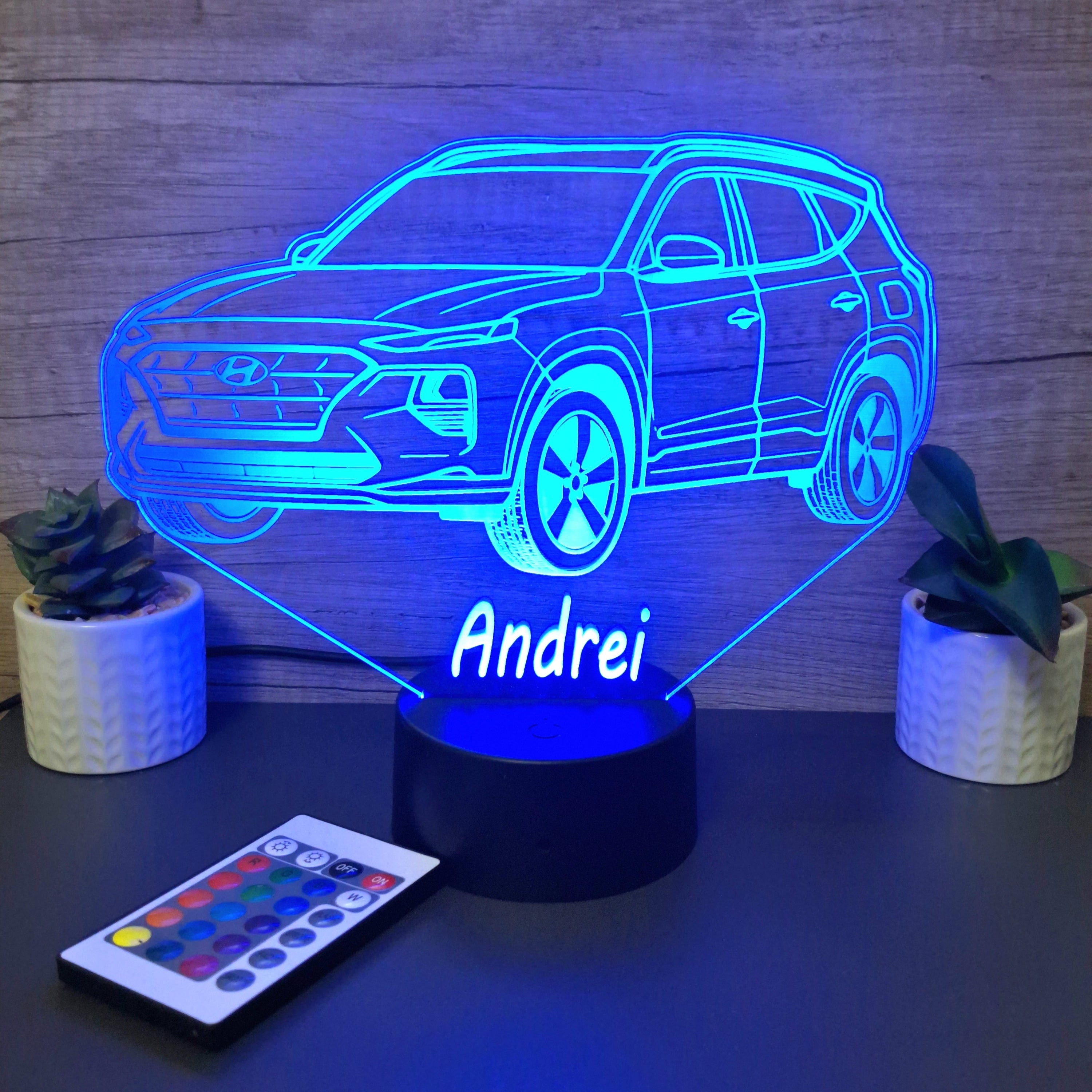 lampa 3d personalizata hyundai tucson