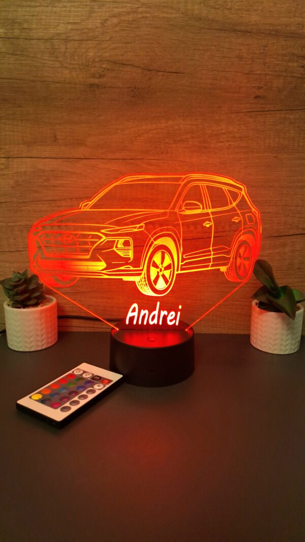 lampa 3d personalizata hyundai tucson