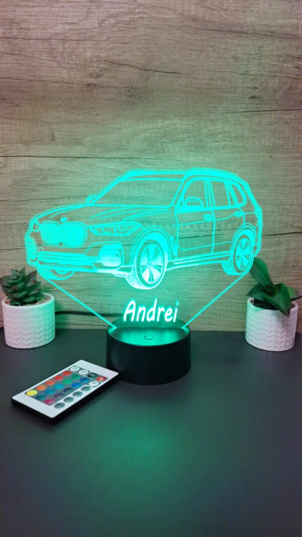 lampa 3d personalizata bmw x5