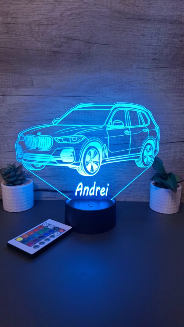 lampa 3d personalizata bmw x5