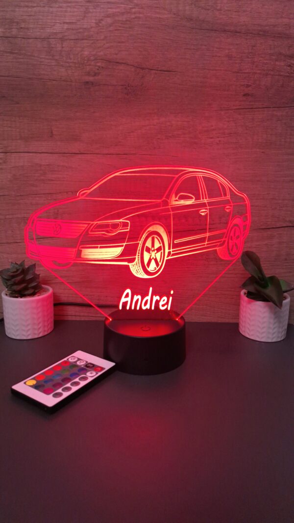 lampa 3d personalizata voltswagen passat