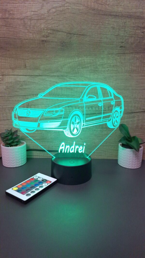 lampa 3d personalizata voltswagen passat