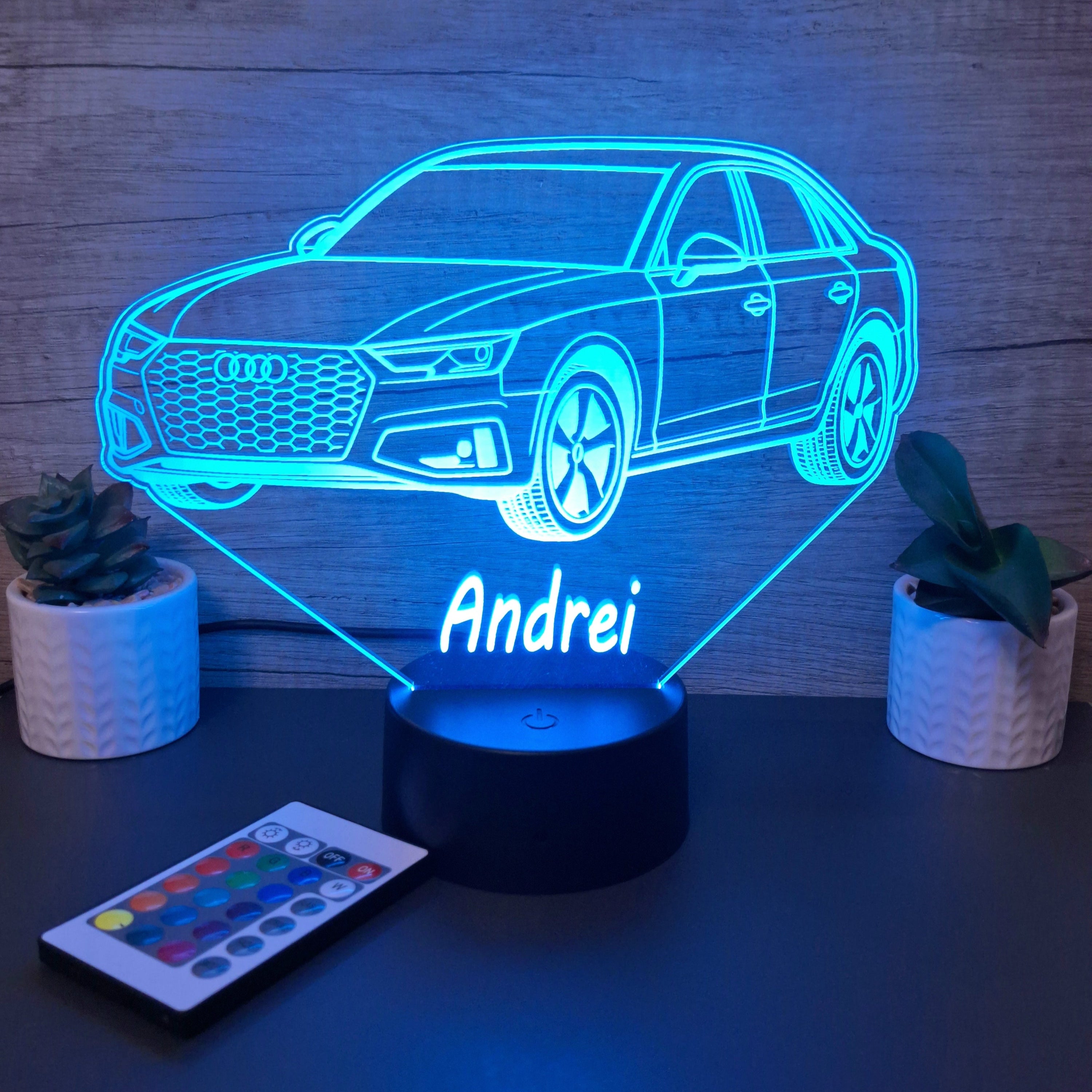 lampa 3d personalizata audi a4