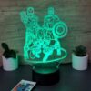 lampa 3d iron man, spider man, captain america