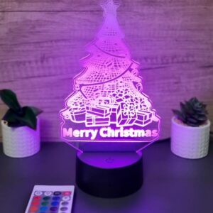 lampa 3d brad de craciun lampa 3d brad de craciun