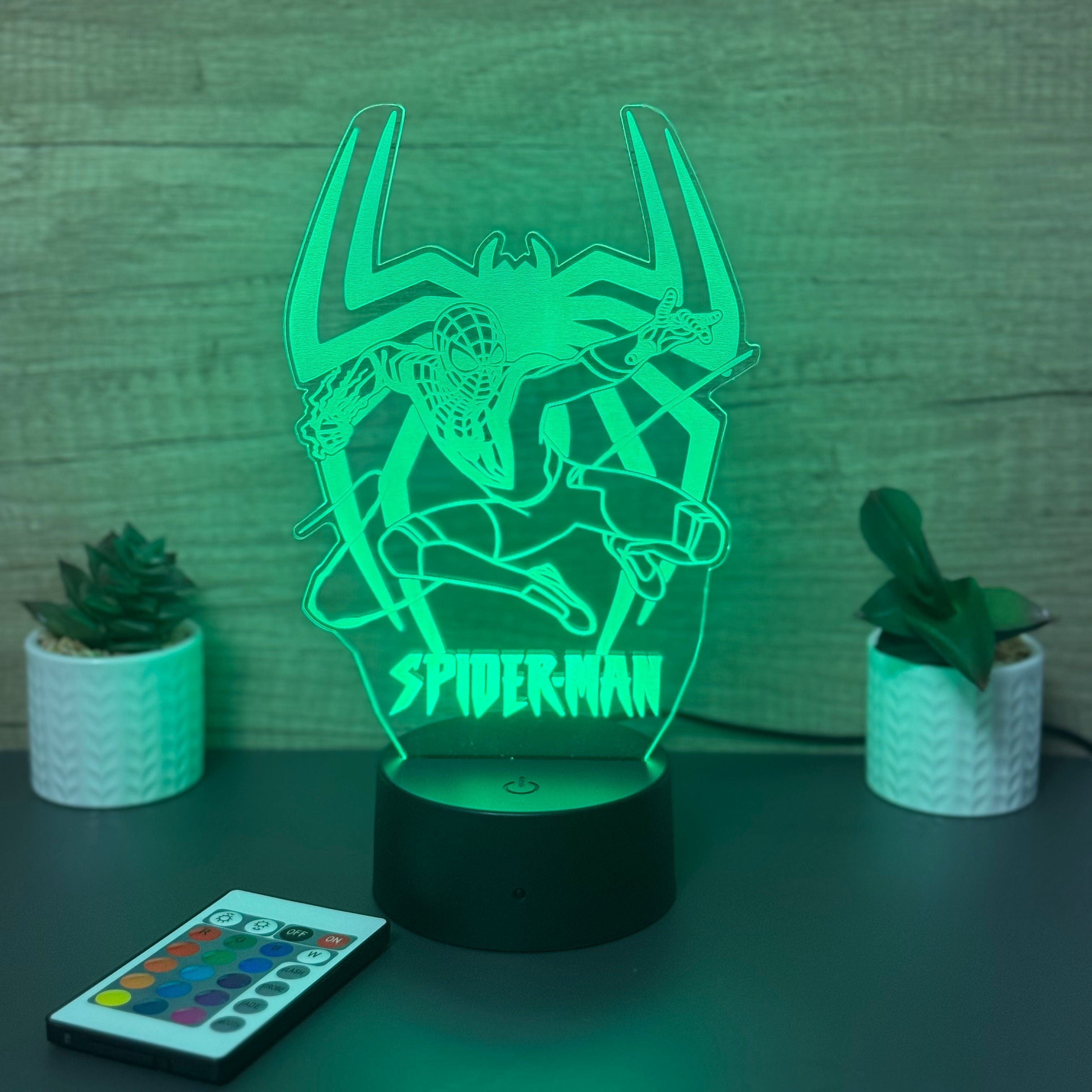 lampa 3d spider man