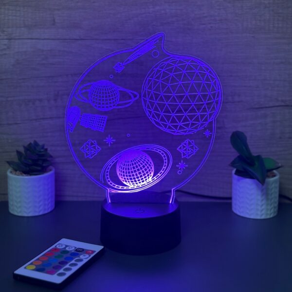 lampa 3d planete