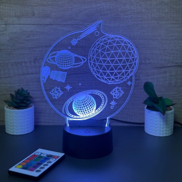 lampa 3d planete