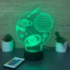 lampa 3d planete