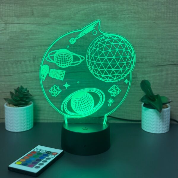 lampa 3d planete