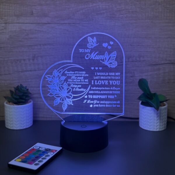 lampa 3d to my mother