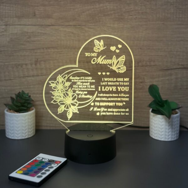 lampa 3d to my mother