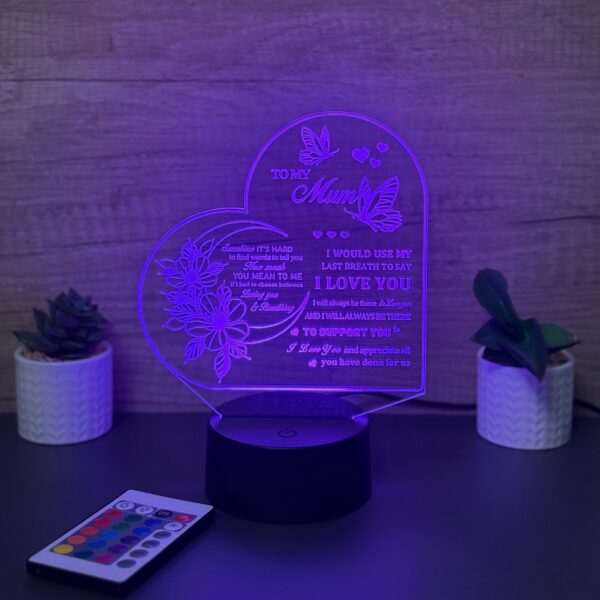 lampa 3d to my mother