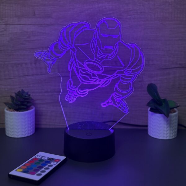 lampa 3d iron man