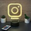 lampa 3d instagram