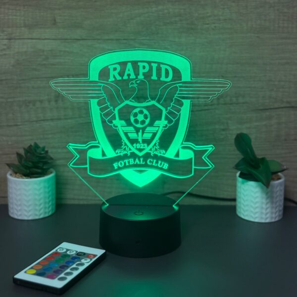 lampa 3d fc rapid bucuresti lampa 3d fc rapid bucuresti