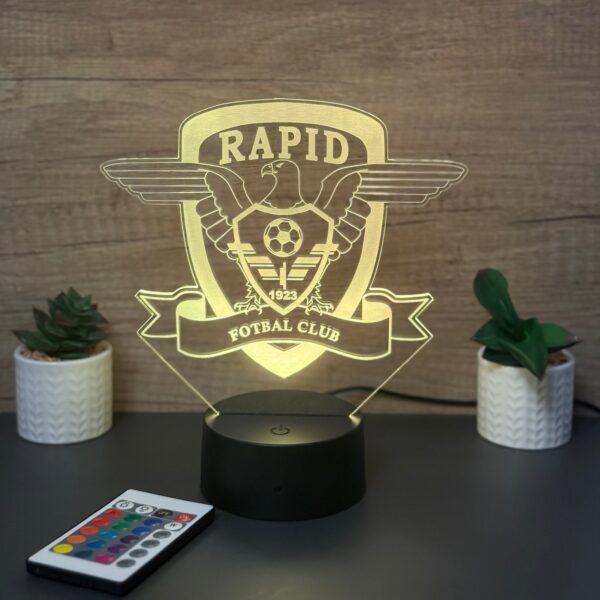 lampa 3d fc rapid bucuresti lampa 3d fc rapid bucuresti