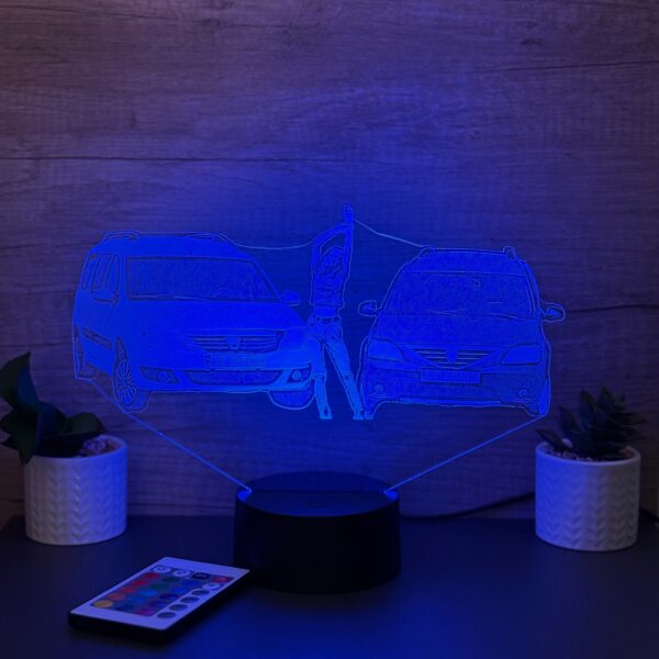 lampa 3d personalizata poza