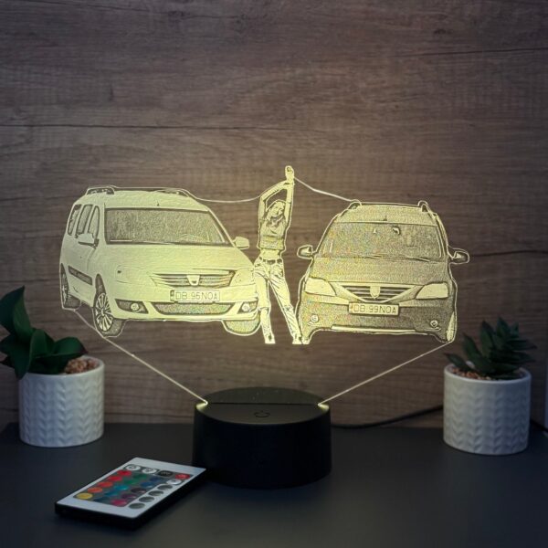 lampa 3d personalizata poza