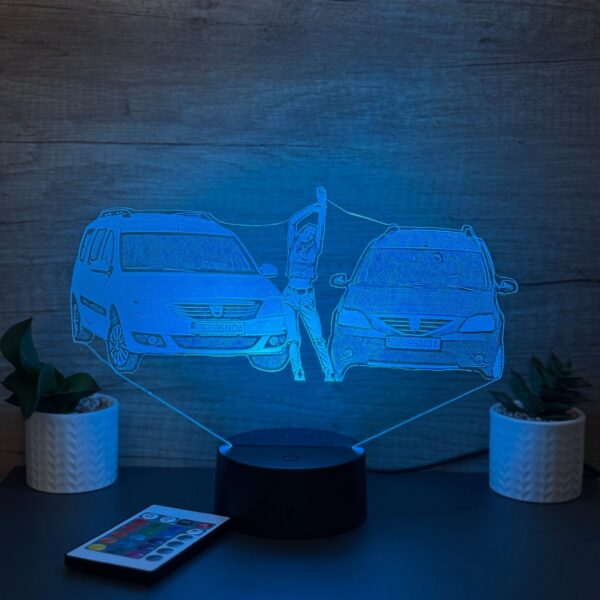 lampa 3d personalizata poza