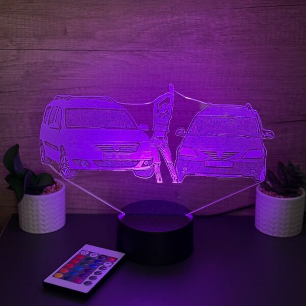 lampa 3d personalizata poza