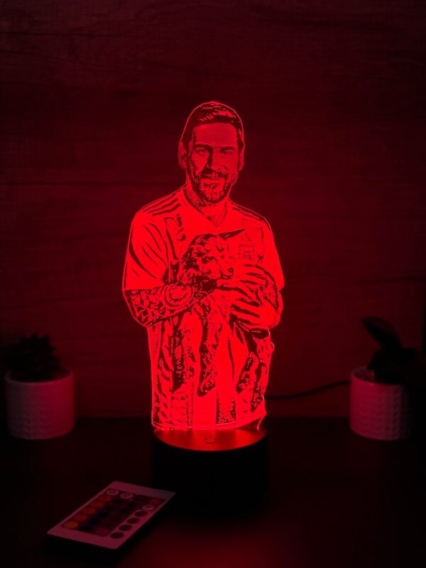 lampa 3d messi