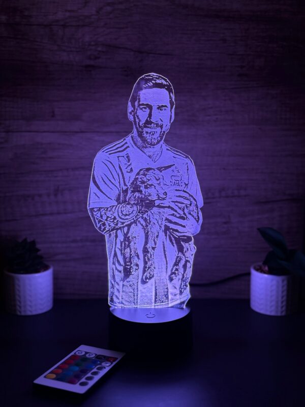 lampa 3d messi