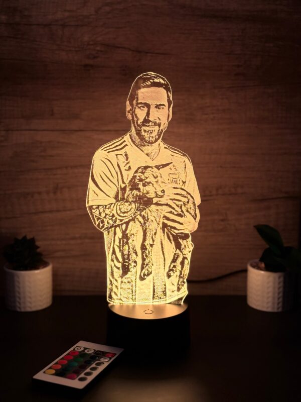 lampa 3d messi