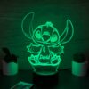 lampa 3d personalizata stitch