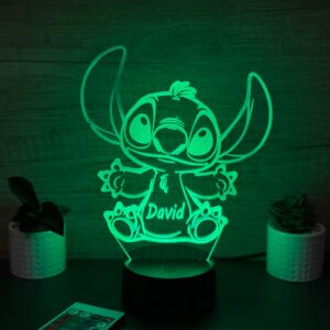 lampa 3d personalizata stitch