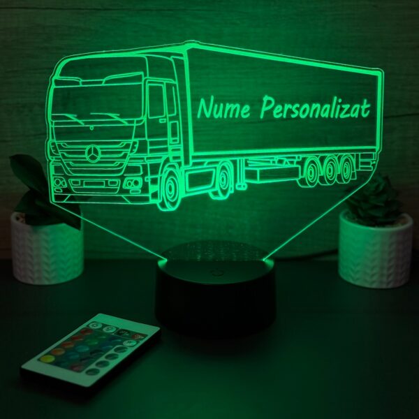 lampa 3d personalizata tir