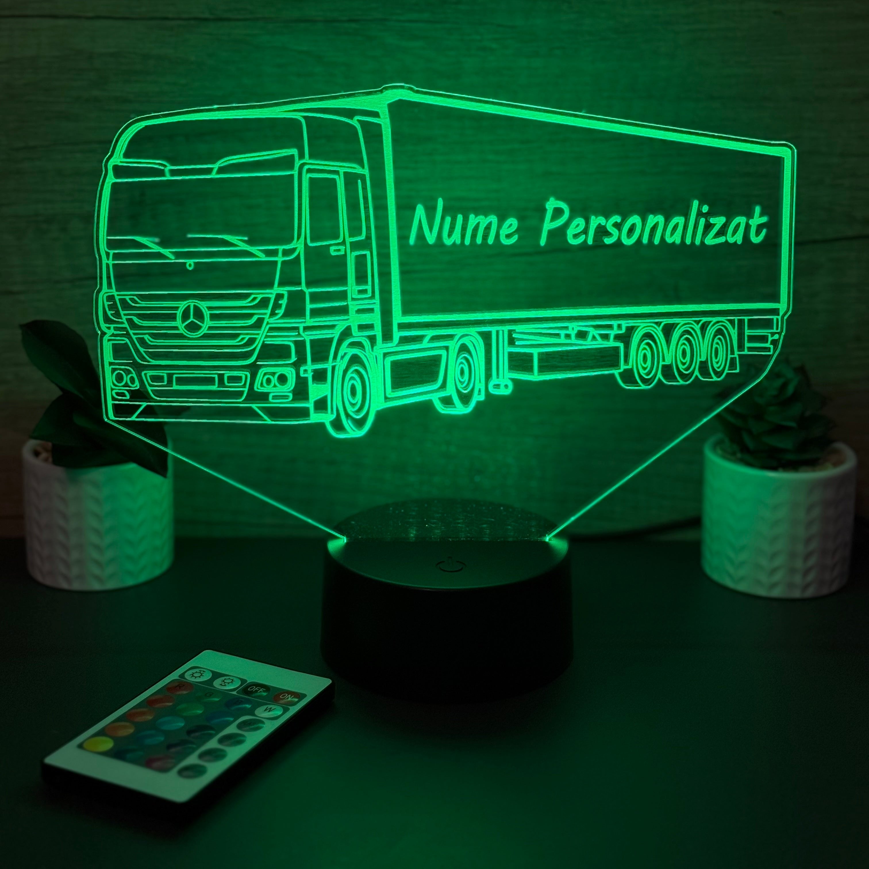 lampa 3d personalizata tir