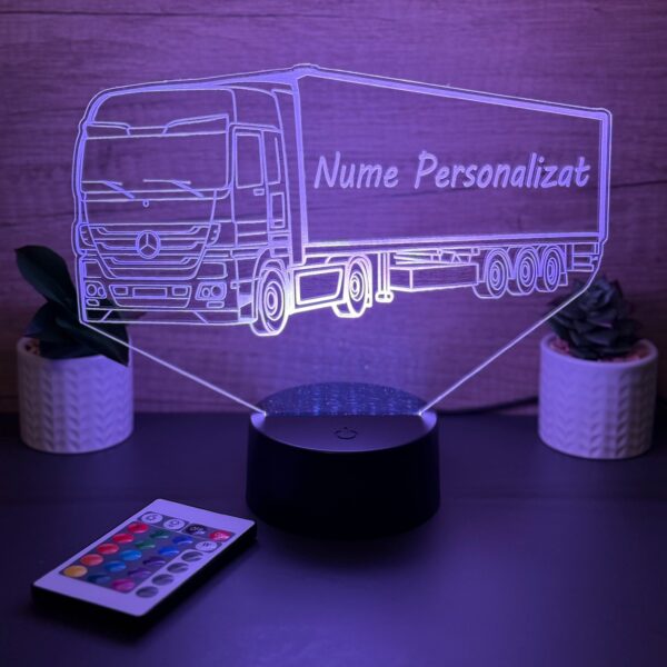 lampa 3d personalizata tir