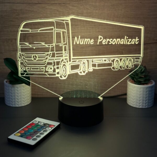 lampa 3d personalizata tir