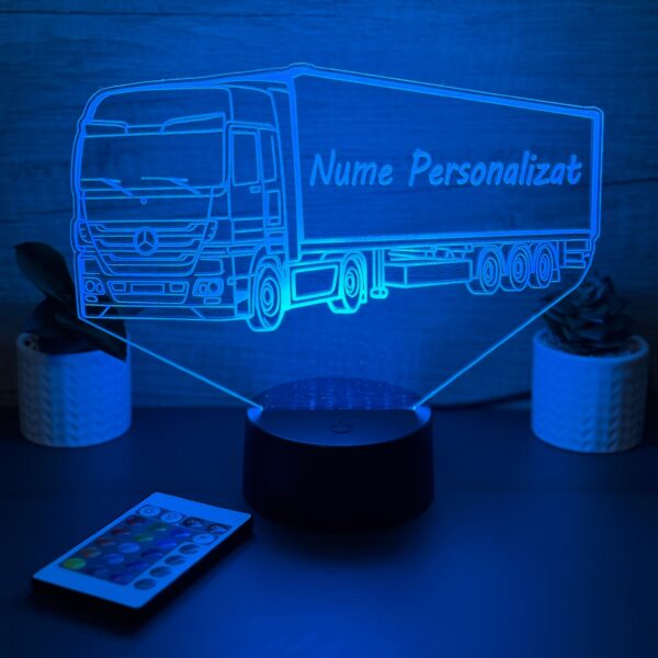 lampa 3d personalizata tir