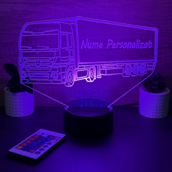 lampa 3d personalizata tir