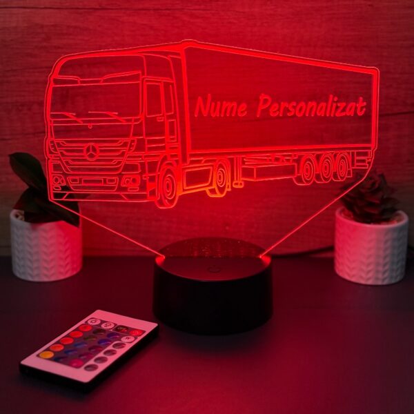 lampa 3d personalizata tir