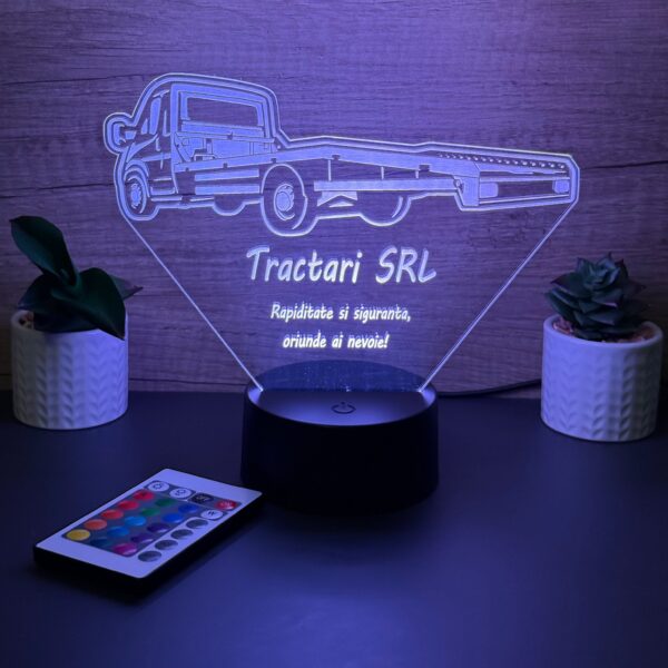 lampa 3d personalizata tractari