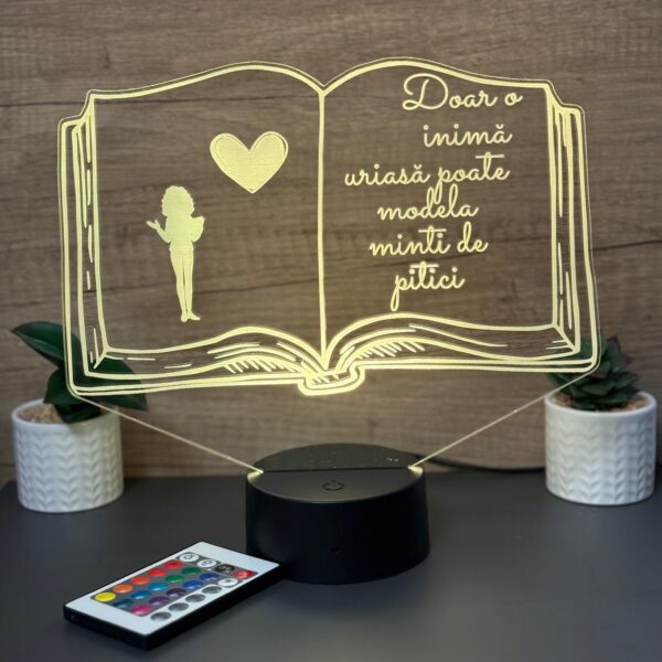 lampa 3d mesaj motivational