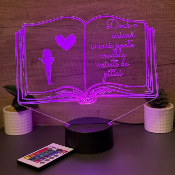 lampa 3d mesaj motivational