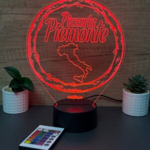 lampa 3d pizzeria